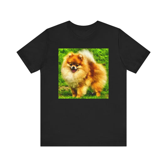 Pomeranian 'Pom Pom' Unisex Jersey Short Sleeve Tee