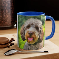 Lagotto Romagnolo 'Italian Truffle Dog' - Accent - Ceramic Coffee Mug, 11oz