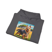 Australian Terrier -- Unisex 50/50 Hooded Sweatshirt