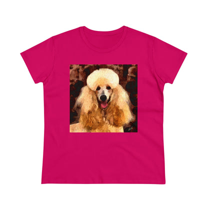 Poodle Women's Midweight Cotton Tee