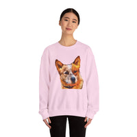 Red Heeler - Australian Cattle Dog - Unisex 50/50 Crewneck Sweatshirt