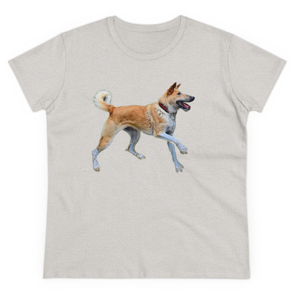 Korean Jindo Women's Midweight Cotton Tee