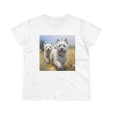 Cairn Terriers  -  Women's Midweight Cotton Tee