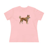 Shikoku - Japanese Hunting Dog - Women's Relaxed Fit Cotton Tee