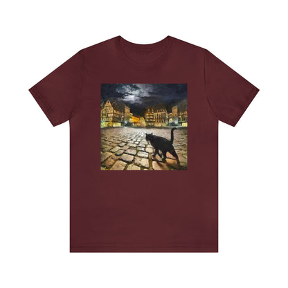 Night Cat Prowling - -  Classic Jersey Short Sleeve Tee