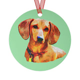 Dachshund 'Daisy' Metal Ornaments