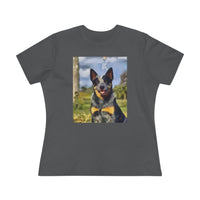 Blue Heeler - Australian Cattle Dog 'Bailey' Women's Relaxed Fit Cotton Tee