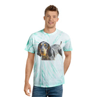 Bluetick Coonhound Unisex Cotton Tie-Dye Tee, Cyclone