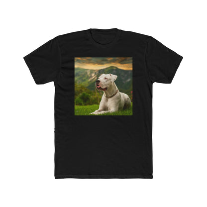 Dogo Argentino Men's Fitted Cotton Crew Tee