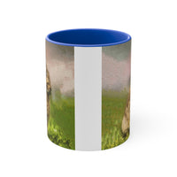 Rabbit 'Clover' Accent Coffee Mug, 11oz