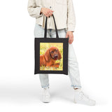 Redbone Coonhound Cotton Canvas Tote Bag