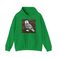 Snowy White Owl - Unisex 50/50 Hoodie