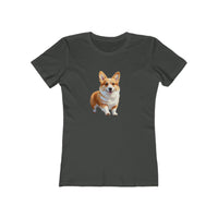 Welsh Corgi Puppy - Women's Slim Fit Ringspun Cotton Tee