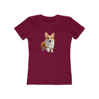 Welsh Corgi Puppy - Women's Slim Fit Ringspun Cotton Tee