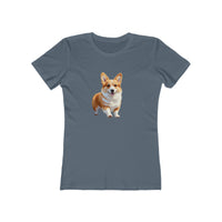 Welsh Corgi Puppy - Women's Slim Fit Ringspun Cotton Tee