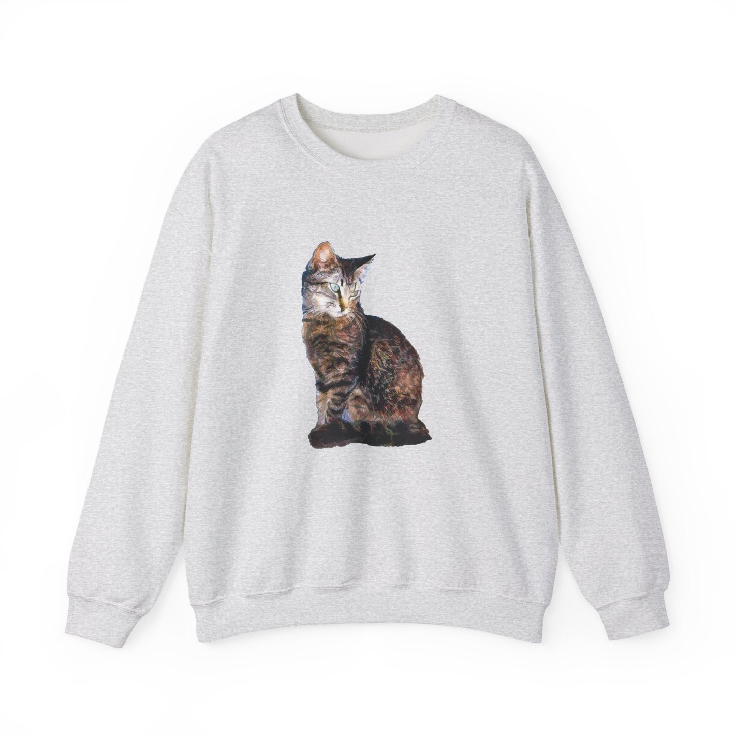 Cat 'Teris of Tinos' Unisex 50/50 Crewneck Sweatshirt