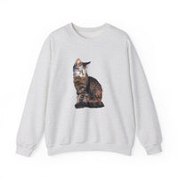 Cat 'Teris of Tinos' Unisex 50/50 Crewneck Sweatshirt