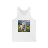 Rebellious Spirit - Westie Artistic Painting Unisex Jersey Tank