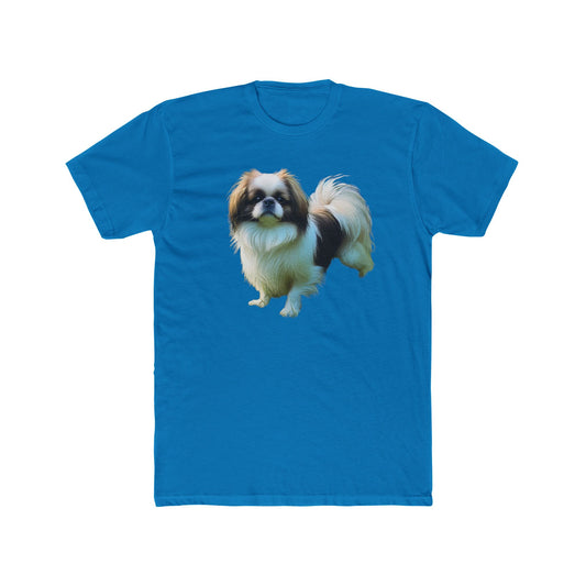 Japanese Chin Men's Fitted Cotton Crew Tee