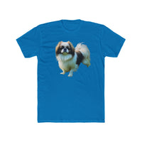 Japanese Chin Men's Fitted Cotton Crew Tee