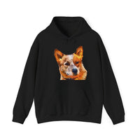 Whimsical Red Heeler - Australian Cattle Dog Unisex 50/50 Hoodie