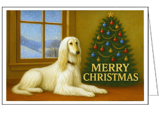 Afghan Hound Fine Art Christmas Cards Set