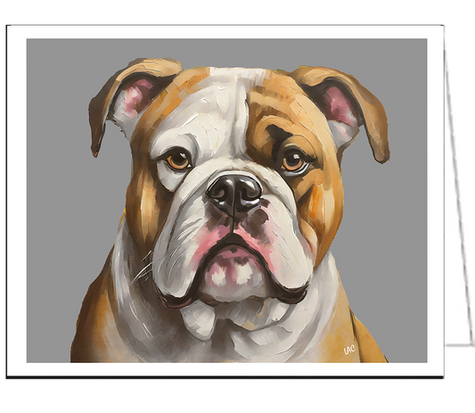 American Bulldog Art Notecards - Set of Six