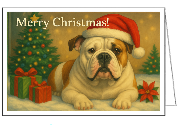 American Bulldog Christmas Cards - Set of 6