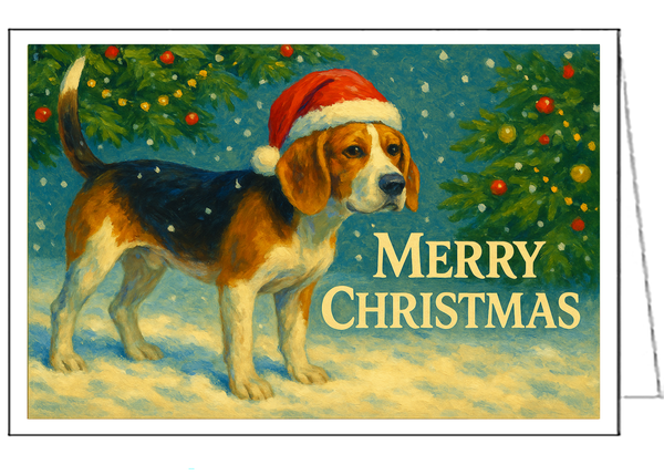 American Foxhound Fine Art Christmas Cards