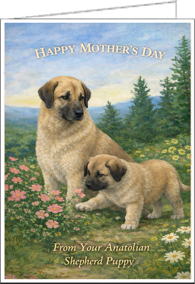 Anatolian Shepherd - Mother's Day Card