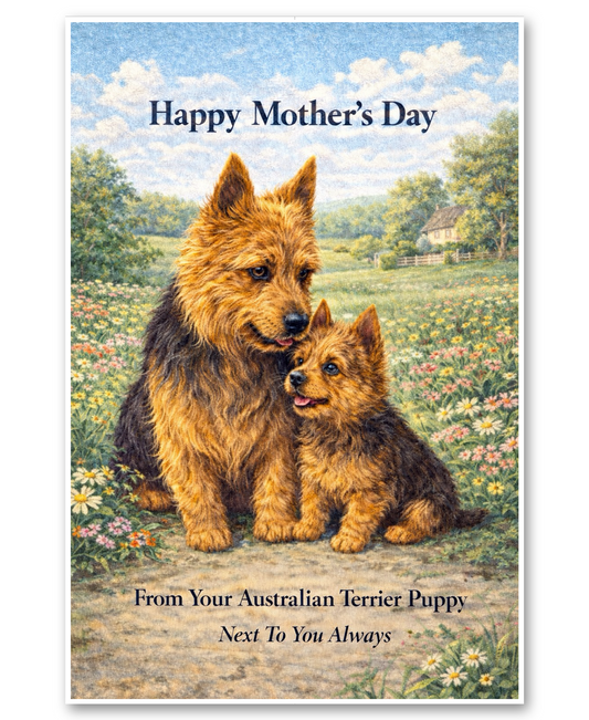 Australian Terrrier - Next To You - Mother's Day Card