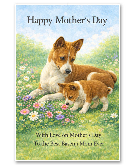 Basenji - Best Basenji Mom Ever - Mother's Day Card