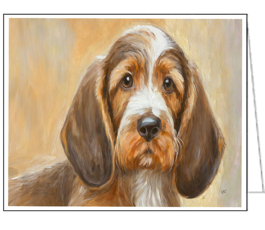 Exquisite Basset Fauve de Bretagne Notecards - Set of Six