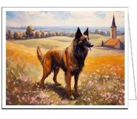 Belgian Tervuren Fine Art Notecards - Set of Six  - 5 x7 Inches