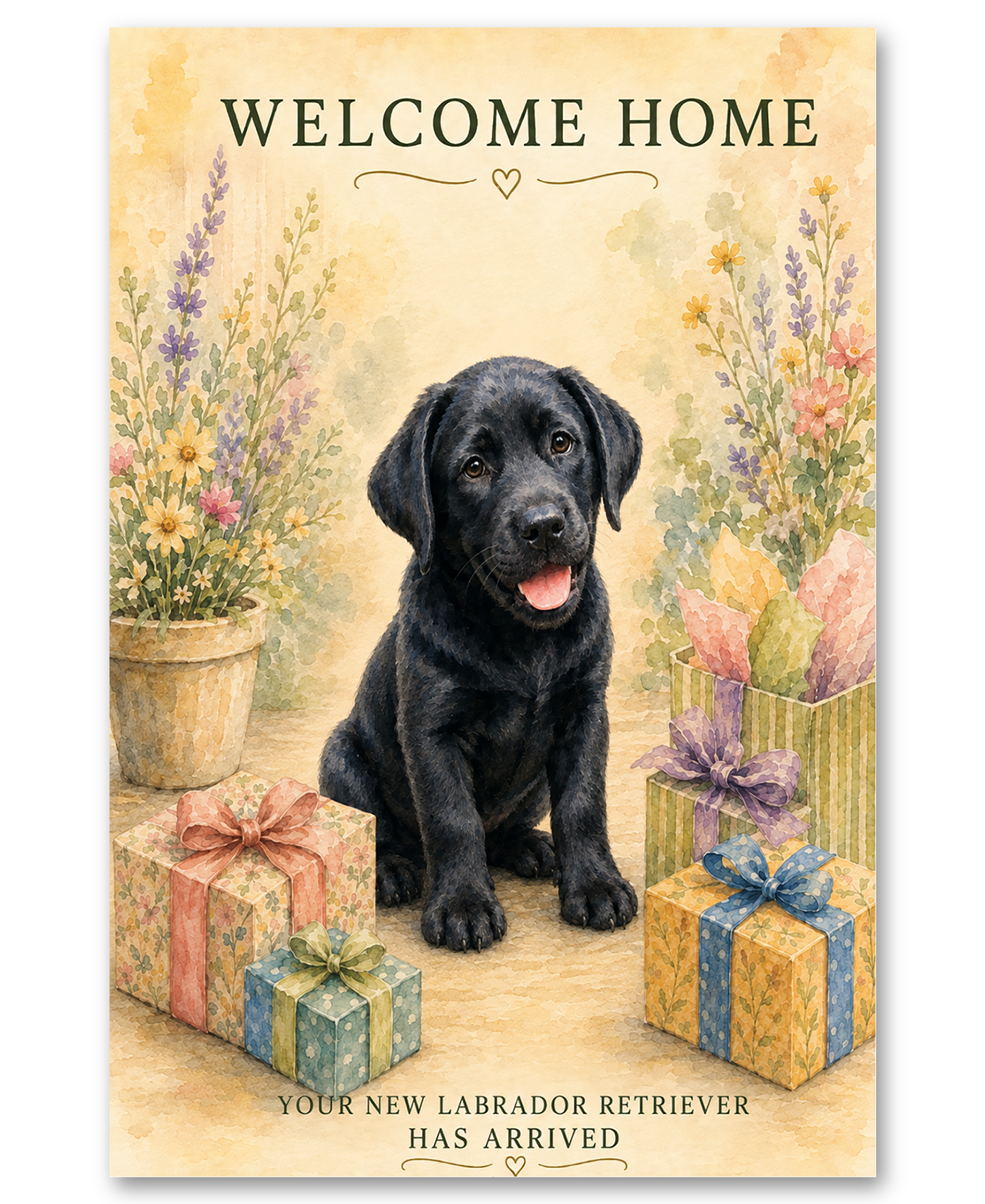Black Labrador Retriever - Welcome Home New Best Friend