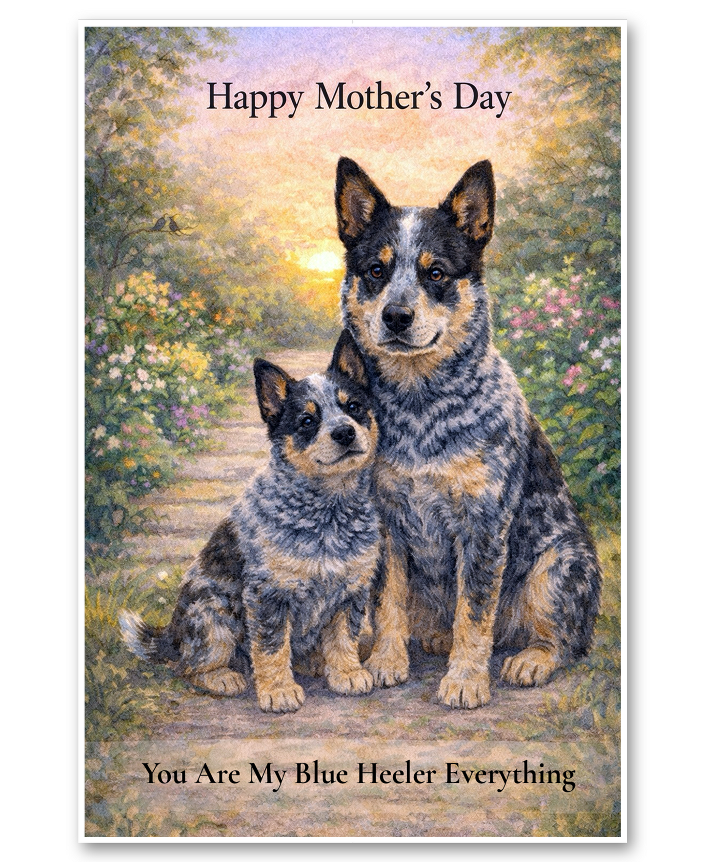 Blue Heeler - My Blue Heeler Everything - Mother's Day Card
