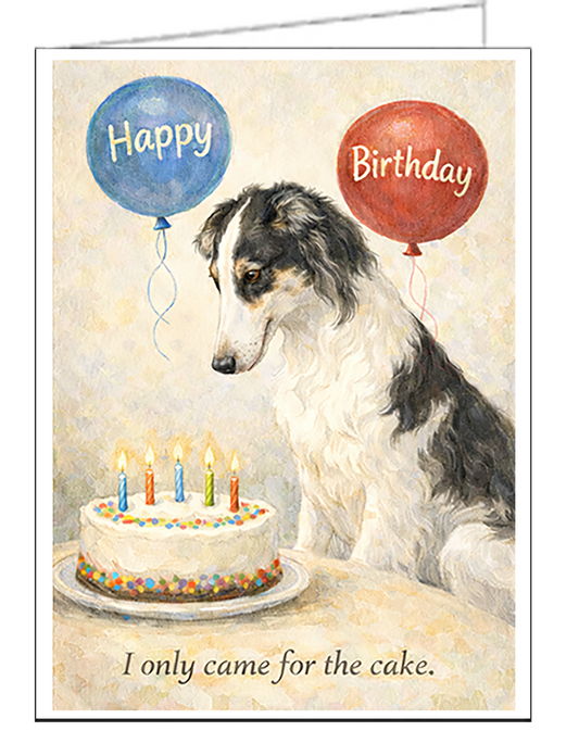 Borzoi - Russian Wolfhound - Individual Birthday Card