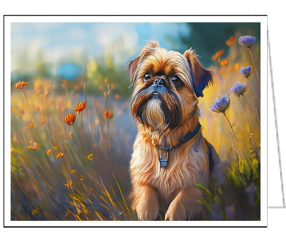 Brussels Griffon Fine Art Notecards - Set of Six