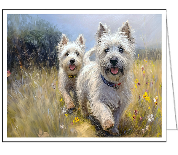 Cairn Terriers - "Run Toto Run!" - Fine Art Notecards - Set of Six