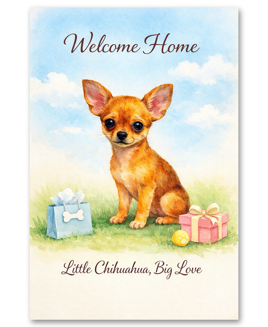 Chihuahua New Puppy Card