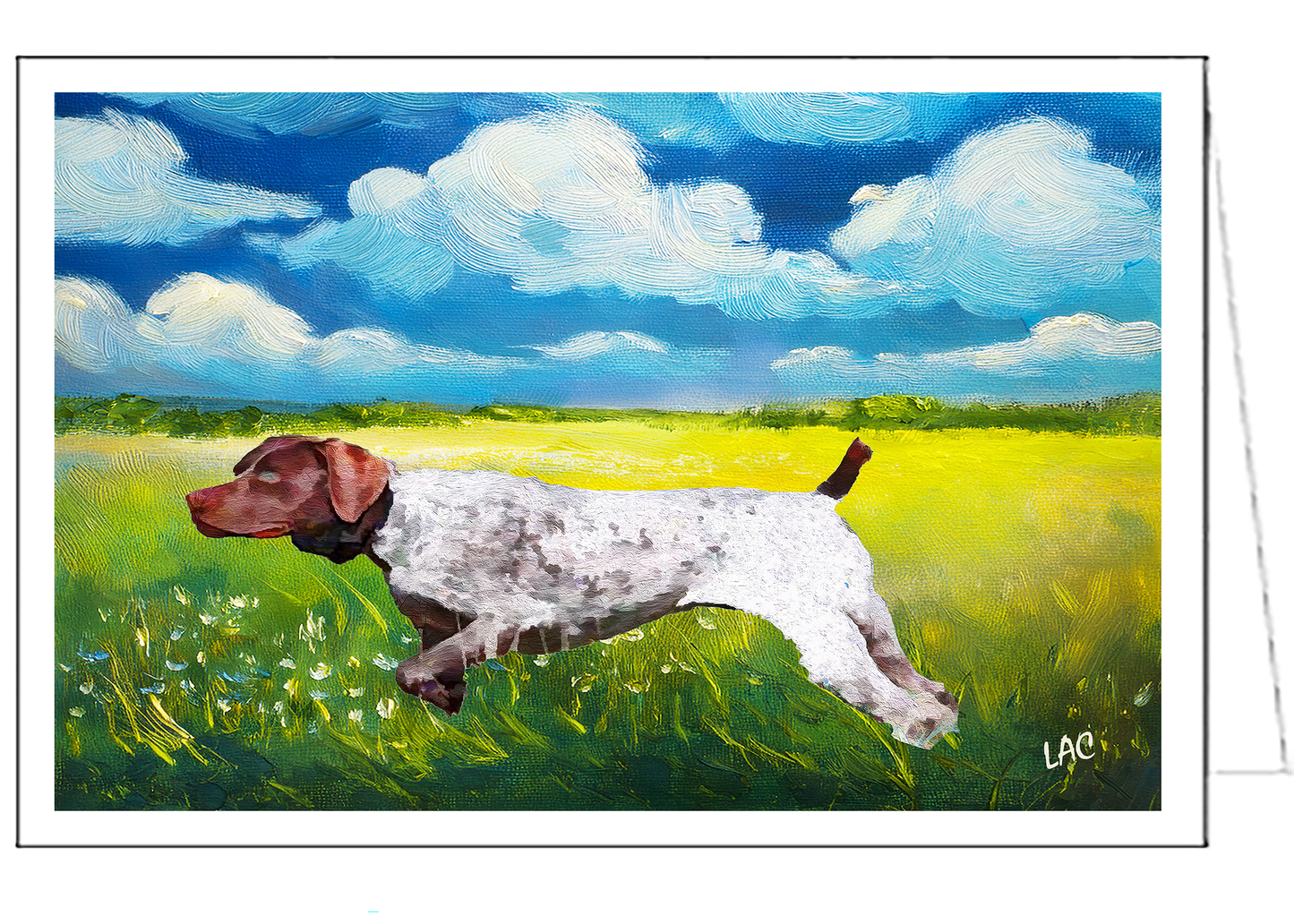 German Shorthaired Pointer 'On Point' Fine Art Notecards