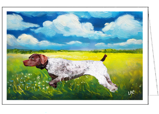 German Shorthaired Pointer 'On Point' Fine Art Notecards