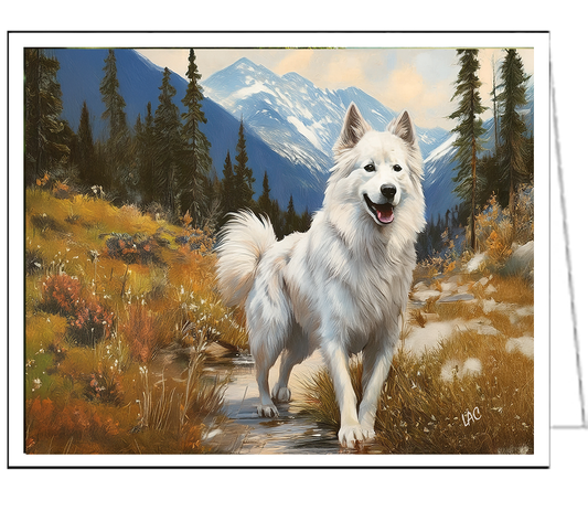 Yakutian Laika - Fine Art Notecards - 5 x 7 Inches,  Set of 6