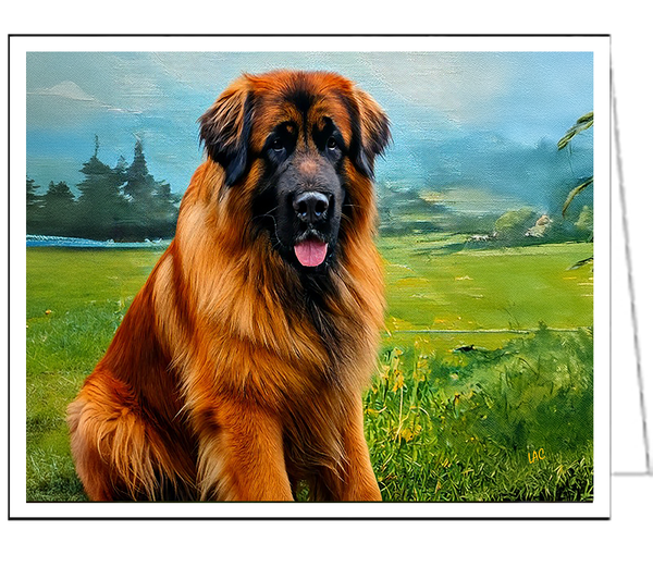 Leonberger Fine Art Notecards - Exquisite Set of Six