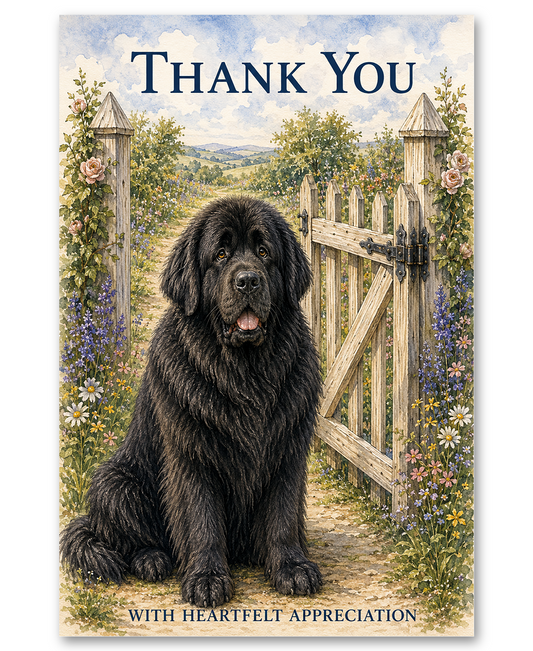 Newfoundland - Newfie At the Gate - Thank You Cards