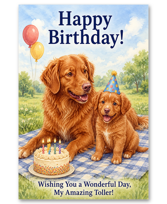 Nova Scotia Duck Tolling Retriever - Together Is The Best Pace to Be - Anniversary