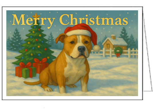 Strong & Sweet - Pit Bull Christmas Cards
