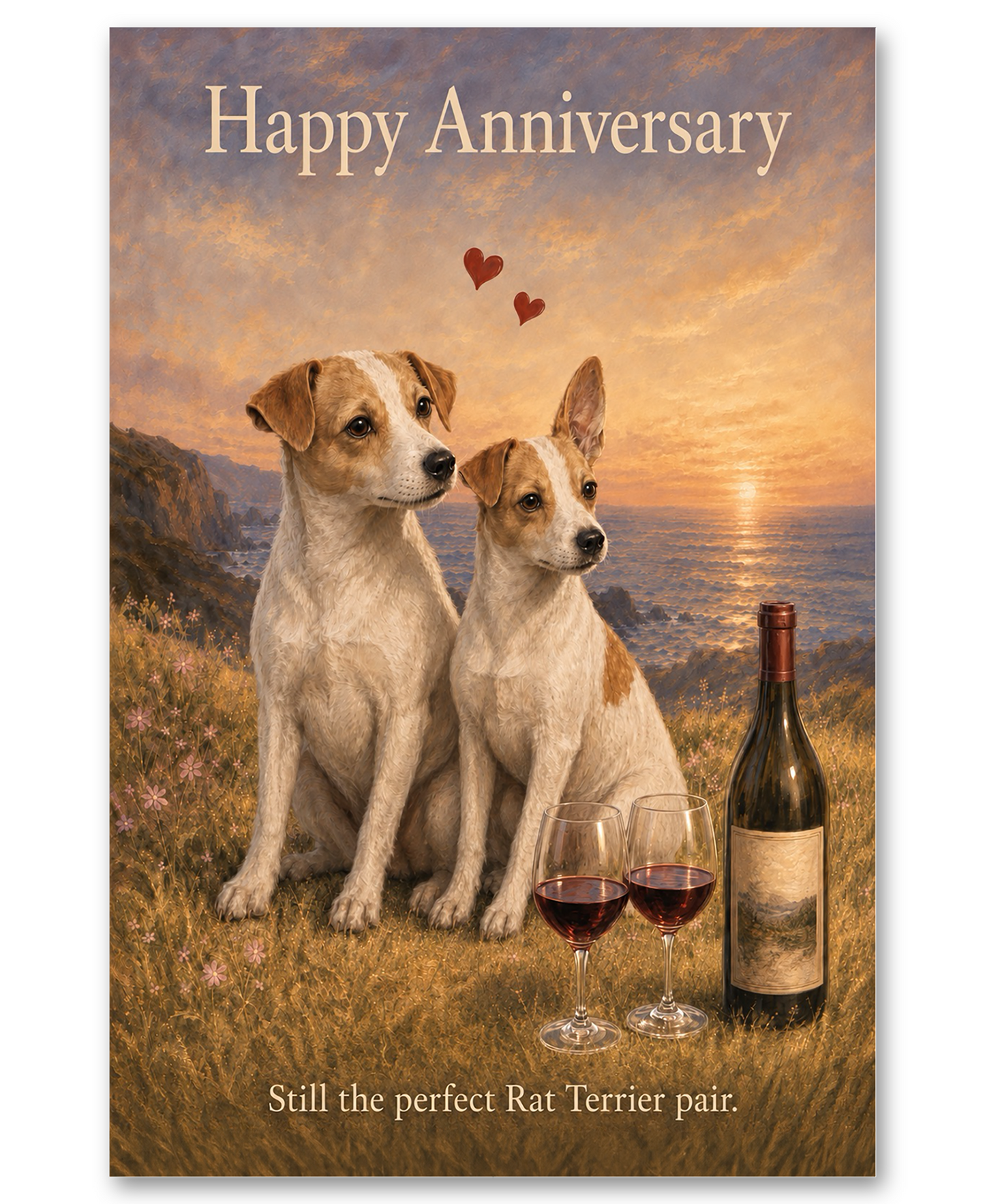 Rat Terrier - Ocean Sunset Anniversary