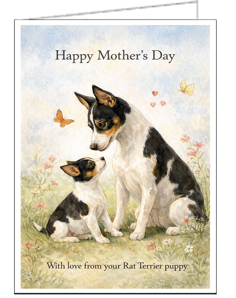 Rat Terrier Individual Mother's Day Card