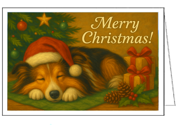 "Merry Christmas from the Sheltie"    -    Christmas Cards -Set of 6